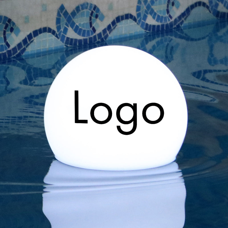 Branded Floating Pool Light, Custom Pool Float, Round Ball Sphere Logo – PK  Green USA