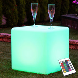 Taalkunde hotel matchmaker Outdoor LED Cube 40cm, Light Up Stool, Waterproof Garden Floor Lamp – PK  Green USA