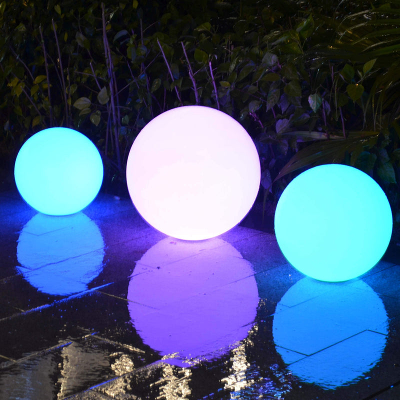 Large Floating LED Pond Pool Light, 60 cm Ball Sphere Orb Lamp, Outdoor Waterproof Garden Lighting