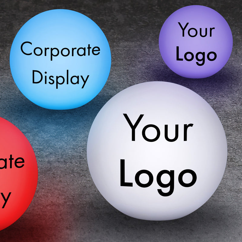 Custom Made Centerpieces for Conferences, Custom Light Box Sign, Personalized Centerpieces for Company Events, Tabletop Marketing Display, LED Sphere