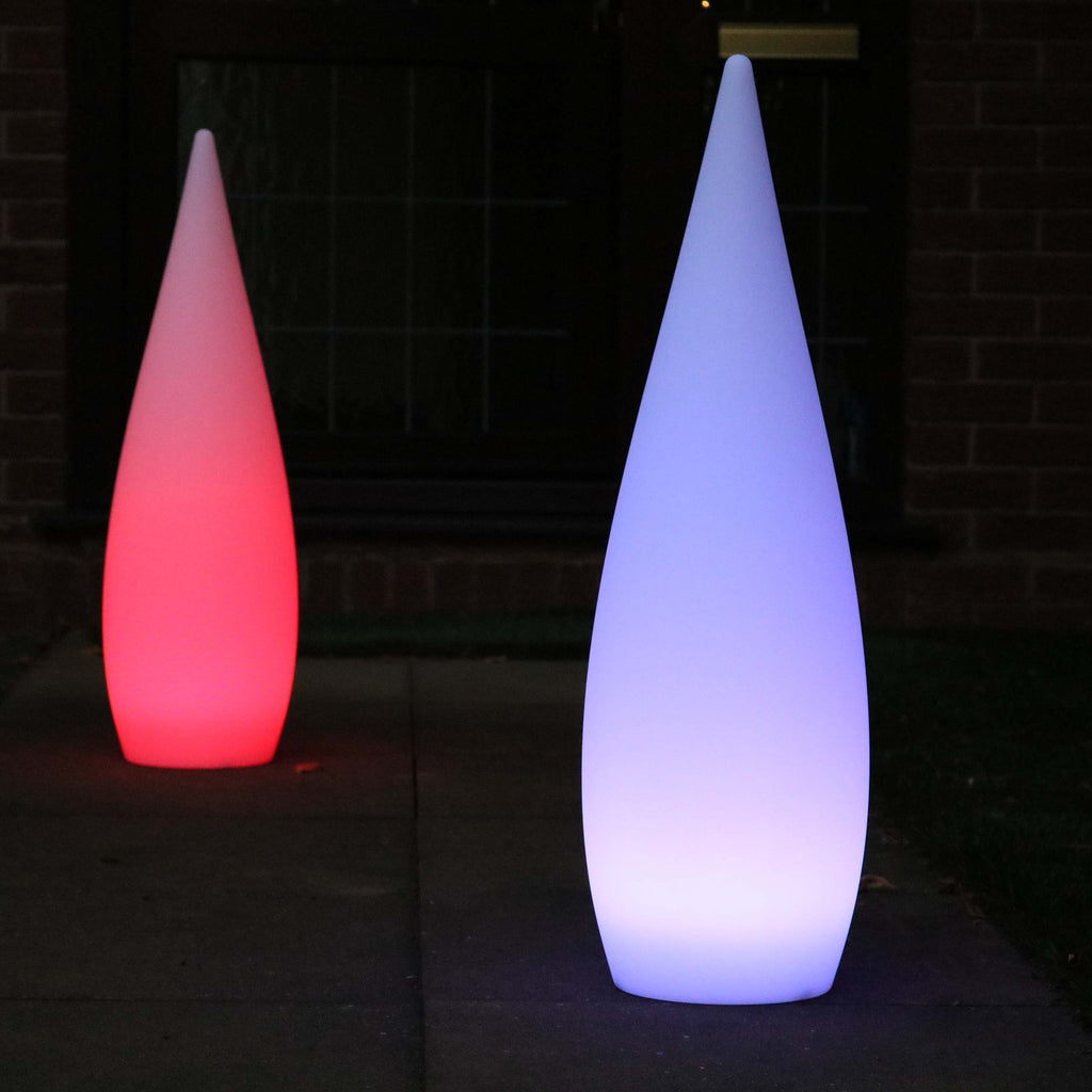 24CM LED Rechargeable Battery Operated Outdoor Touch Table Lamp Mood Light