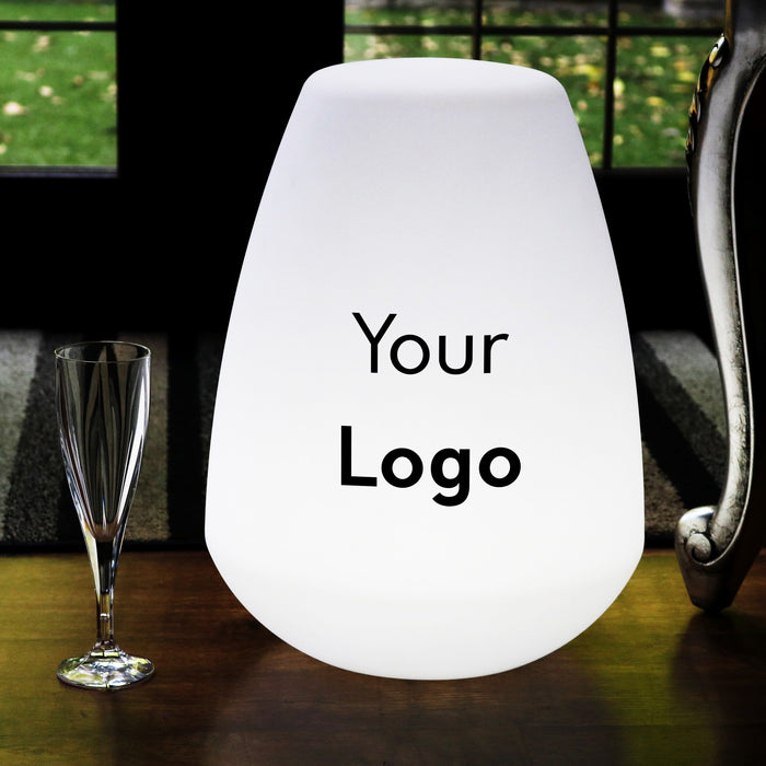 Custom Multicolour LED Lamp, Personalised Logo Lightbox, Freestanding Wireless Floor Lamp