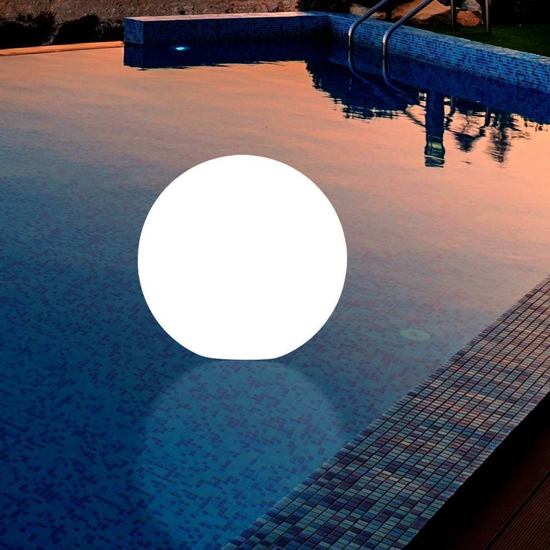 Floating LED Pool Light, 50cm Sphere Ball Globe Lamp, Outdoor Waterproof Garden Pond Lighting